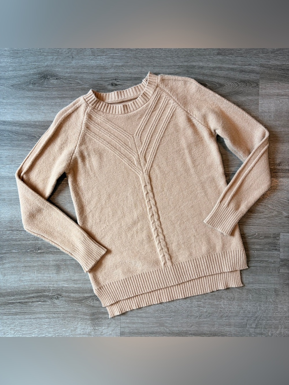 Tan knit sweater